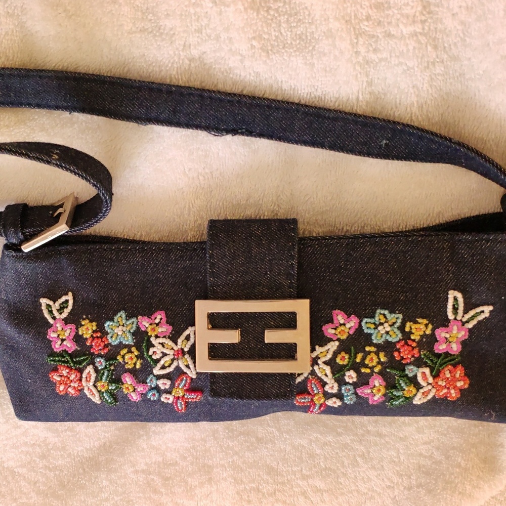 Denim Fabric Clutch
